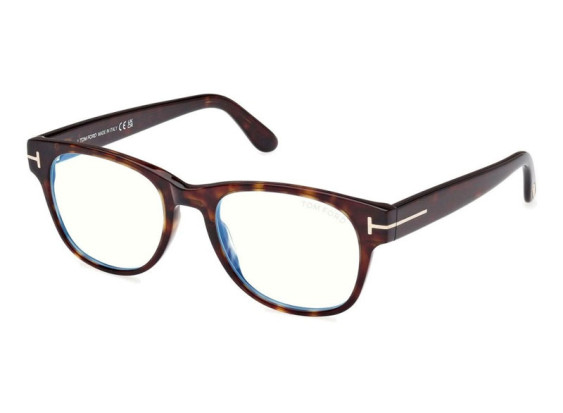 Tom Ford FT5898-B 052 Dark Havana/Clear Blue Light Block 50mm