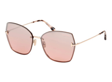 Tom Ford FT1107 28U Shiny Rose Gold/Bordeaux Mirror