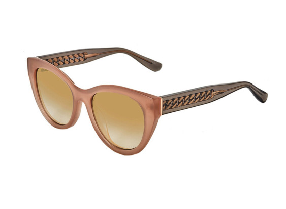 Jimmy Choo CHANA/S 0FWM FQ Nude and Grey/Grey Gradient With Gold Mirror