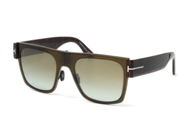 Tom Ford FT1073 51G Shiny Dark Green/Blonde Havana/Brown Mirror