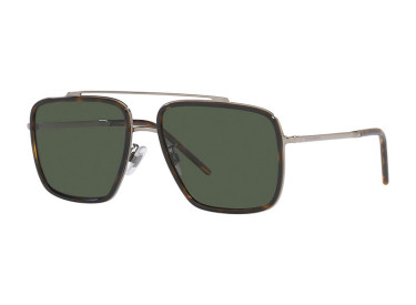 Dolce & Gabbana DG2220 13359A Dark Tortoise/Green Polarized