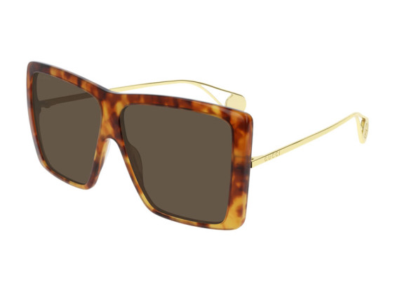 Gucci GG0434S 003 Havana/Gold/Brown