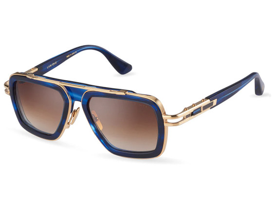 Dita LXN-EVO DTS-403-A-03 Blue Swirl Yellow Gold/ Dark Brown Gradient