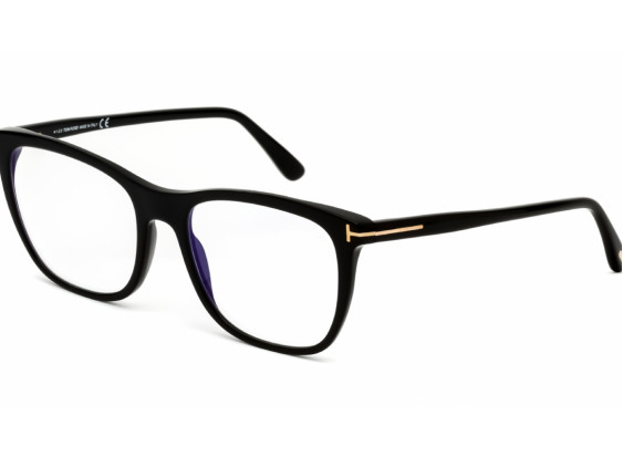Tom Ford FT5672-B 001 Shiny Black / Blue-Light Block 54mm