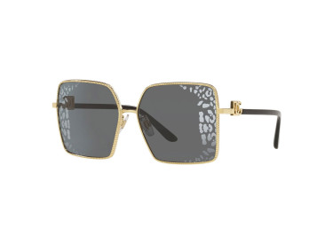 Dolce & Gabbana DG2279 02/AL Gold/Grey Tampo Side Leopard Silver