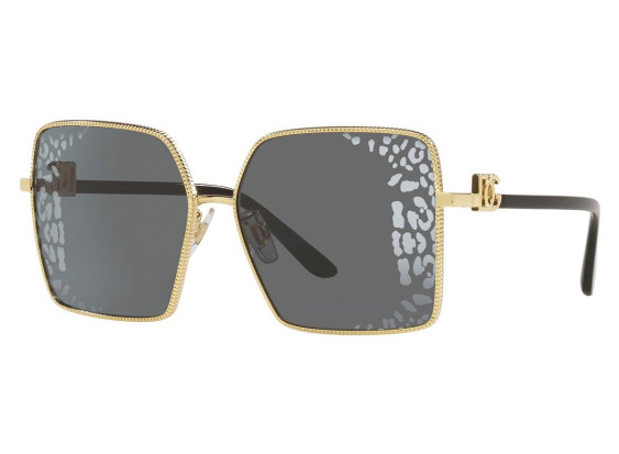 Dolce & Gabbana DG2279 02/AL Gold/Grey Tampo Side Leopard Silver