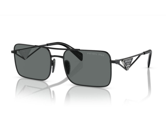 Prada PRA52S 1AB5Z1 Black/Dark Grey Polarized