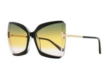 Tom Ford FT0766 03B Black/Crystal/Green-Amber Gradient