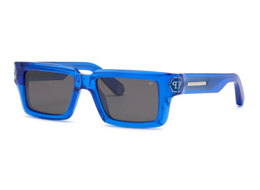 Philipp Plein SPP044M 0AGQ Shiny Transparent Blue/Grey