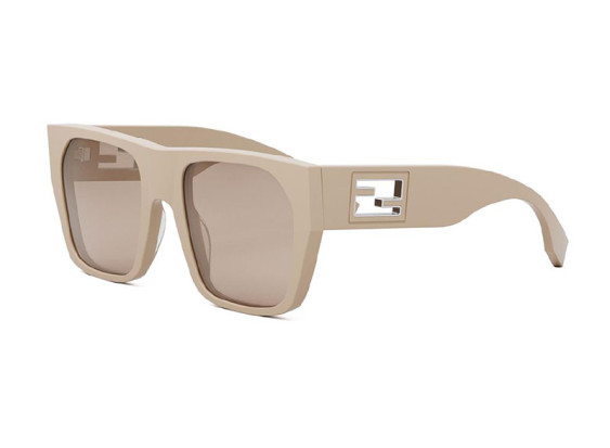 Fendi FE40124I 57E Shiny Transparent Khaki/Brown
