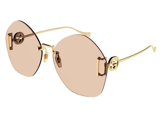 Gucci GG1203S 004 Gold/Light Brown