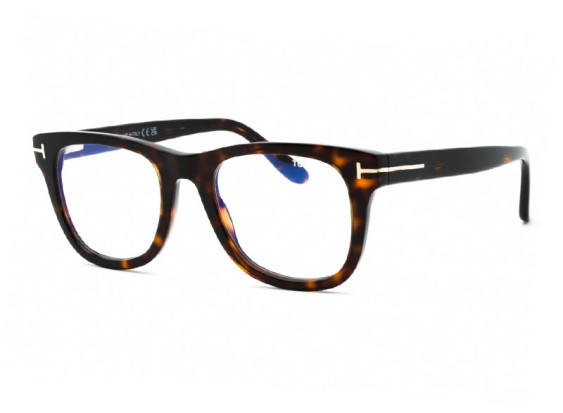 Tom Ford FT5820-B 052 Dark Havana/Clear Blue Light Block 50mm