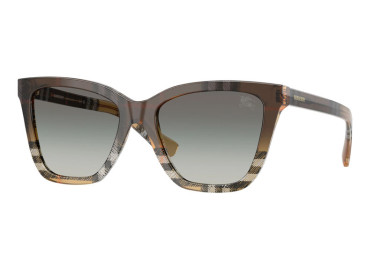 Burberry BE4470 420211 Brown/Check Sand/Grey Gradient