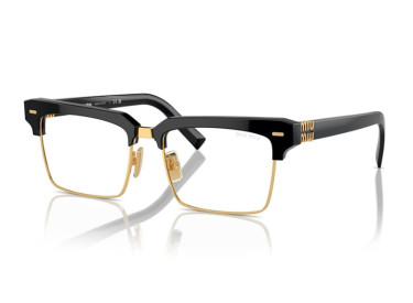 Miu Miu MU10ZS 1AB08N Black/Clear Blue Light Block