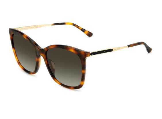 Jimmy Choo NEREA/G/S 005L HA Havana/Gold/Brown Gradient