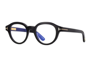 Tom Ford FT6037-B 001 Shiny Black 49mm
