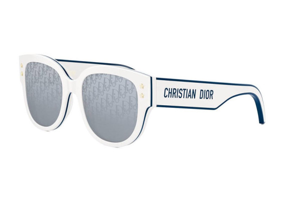 Dior DIORPACIFIC B2I 95A8 White/Blue/Silver with Dior Logo Pattern Mirror