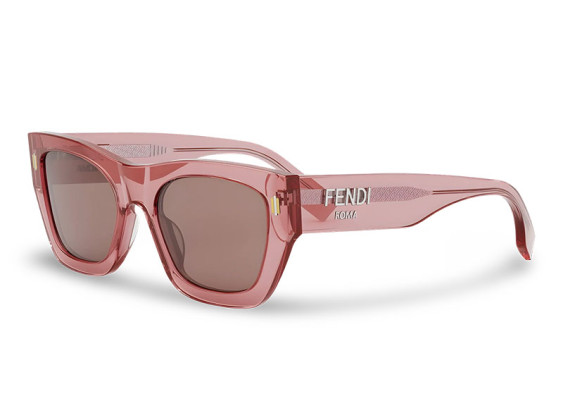Fendi FE40100I 72S FENDI ROMA Shiny Transparent Pink/Pink