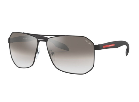 Prada Sport PS51VS 1BO5O0 Matte Black/Gradient Grey Mirror Silver
