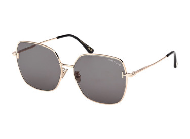 Tom Ford FT1250-K 28A Shiny Rose Gold/Smoke