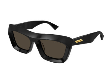 Bottega Veneta BV1283S 001 Shiny Black/Brown