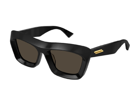 Bottega Veneta BV1283S 001 Shiny Black/Brown