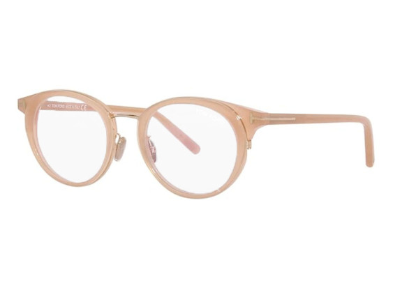 Tom Ford FT5784-D-B 072 Shiny Semi-Milky Pink/Blue Light Block 48mm