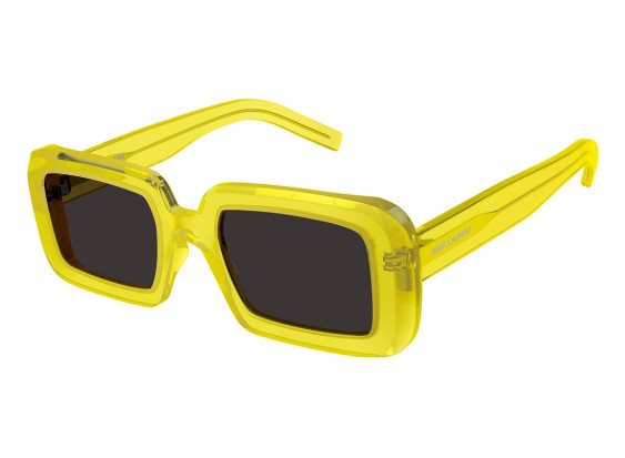 Saint Laurent SL534 SUNRISE 004 Transparent Yellow/Dark Grey