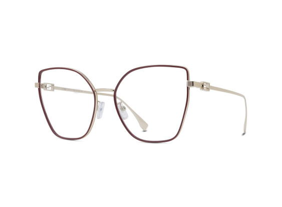 Fendi FE50012U 033 Shiny Light Gold 56mm
