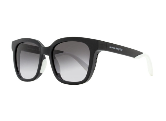 Alexander McQueen AM0295SK 002 Shiny Black/White/Grey Gradient