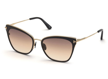 Tom Ford FT0843 01F Black with Rose Gold/Peach