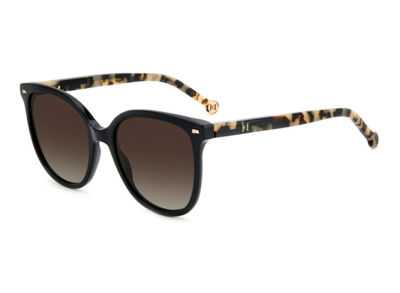 Carolina Herrera HER 0136/S 0WR7 HA Shiny Black/Havana/Brown Gradient