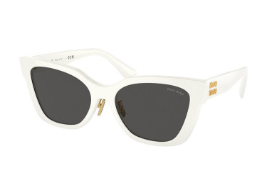 Miu Miu MU02ZS 1425S0 White/Dark Grey