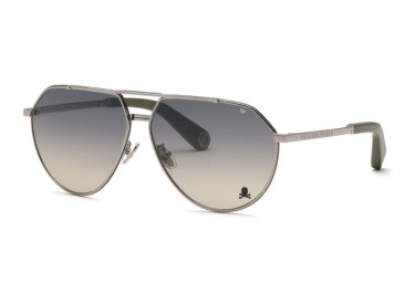 Philipp Plein SPP007V 0508 Shiny Gunmetal/Light Gradient Grey