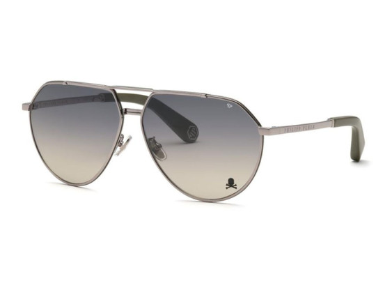 Philipp Plein SPP007V 0508 Shiny Gunmetal/Light Gradient Grey