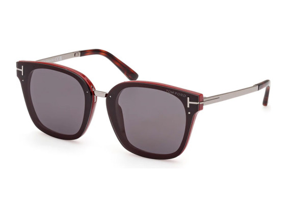 Tom Ford FT1014 71A Shiny Bordeaux/Smoke