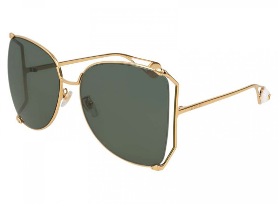 Gucci GG0252S 005 Gold/Green