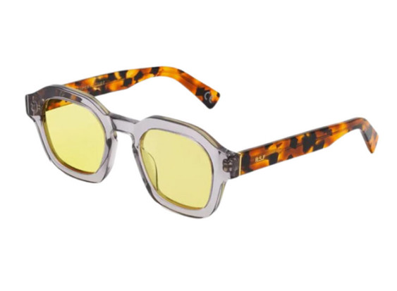 RETROSUPERFUTURE Saluto Serioso L5I Transparent Grey/Spotted Havana/Yellow