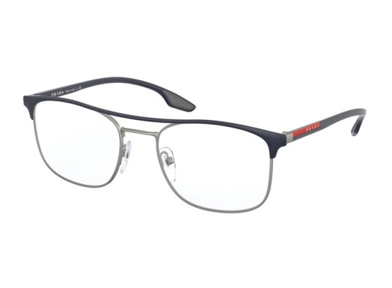 Prada Sport PS50NV 08I1O1 Matte Blue/Silver 52mm