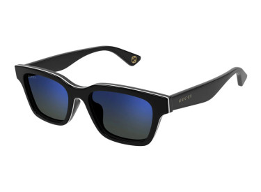 Gucci GG1641SA 003 Shiny Black/Blue Mirror