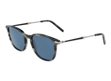 Salvatore Ferragamo SF1015S 003 Striped Grey/Blue