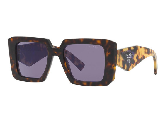 Prada PR23YS 2AU05Q Tortoise/Violet Mirror Internal Silver