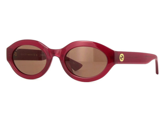 Gucci GG1579S 004 Shiny Cyclamen/Brown