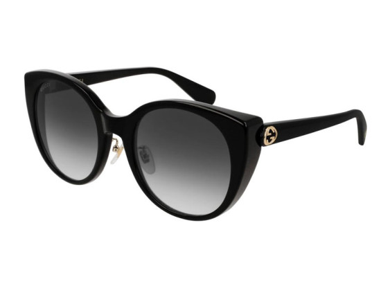 Gucci GG0369S 001 Shiny Black/Grey Gradient