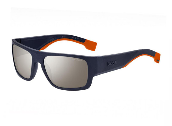 Hugo Boss BOSS 1498/S 0LOX ZV Matte Blue/Silver Multilayer Hight Contrast Oleofobic