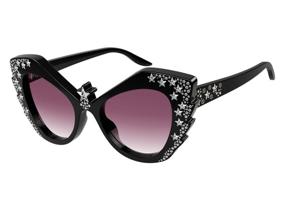 Gucci GG1095S 001 Black with White Stones/Red Gradient