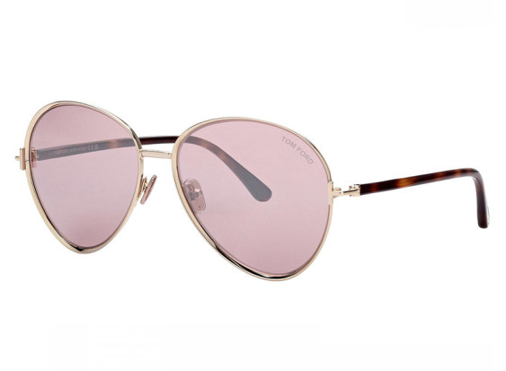 Tom Ford FT1028 32Z Gold/Mirrored Violet Gradient