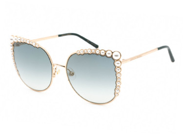 Carolina Herrera HER 0076/S 0J5GEZ Gold with White Pearl/Green Gradient Silver Mirror