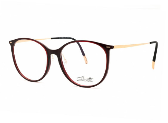 Silhouette ILLUSION LITE 1606/75 3032 Dark Burgundy/Matte Gold 54mm