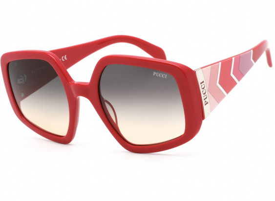Emilio Pucci EP0156 66B Shiny Red / Gradient Brown